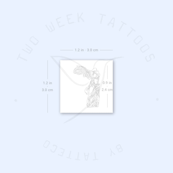 Small Winged Victory Of Samothrace Semi-Permanent Tattoo - Set of 2