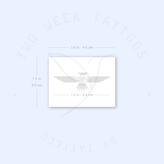 Tatuaje semipermanente pequeño de Thunderbird (juego de 2)