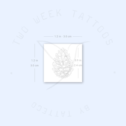 Tatuaje semipermanente de piña - Juego de 2