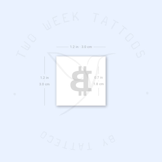 Bitcoin Semi-Permanent Tattoo - Set of 2