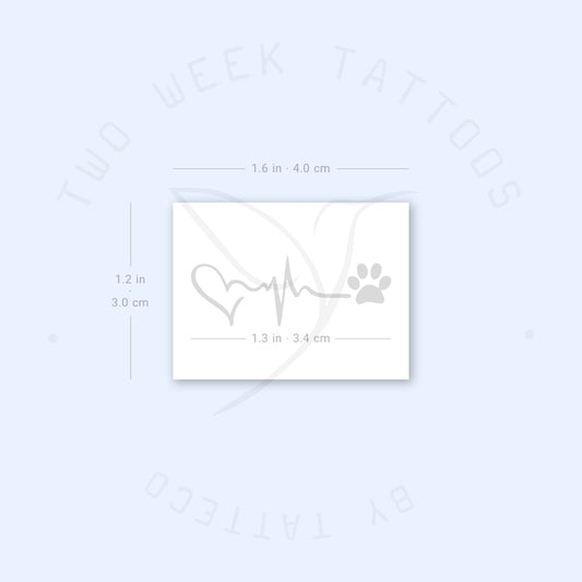 Love Hope Love Semi-Permanent Tattoo - Set of 2