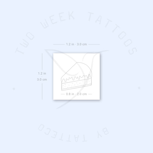Cake Slice Semi-Permanent Tattoo - Set of 2