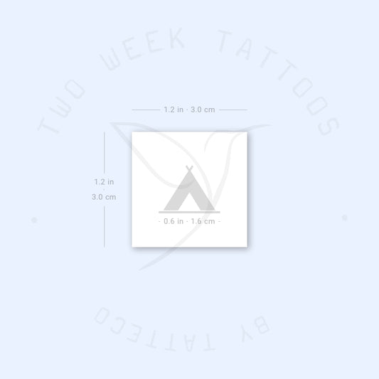 Camping Semi-Permanent Tattoo - Set of 2