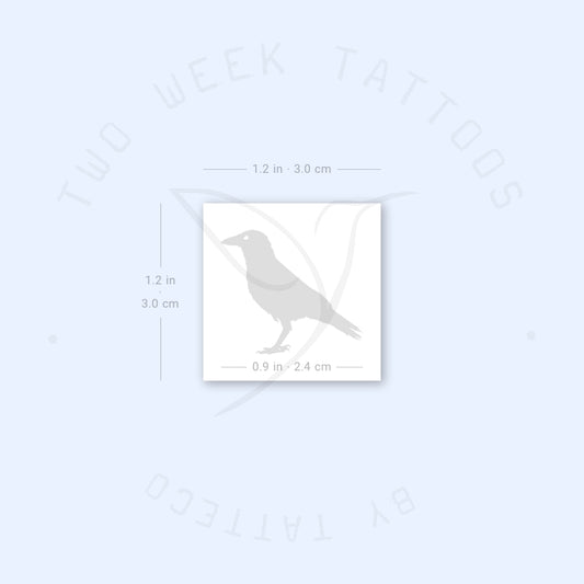 Raven Semi-Permanent Tattoo - Set of 2