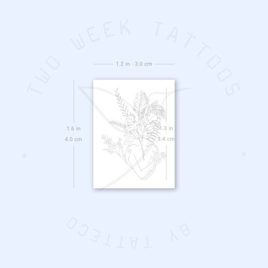 Small Blossom Semi-Permanent Tattoo - Set of 2