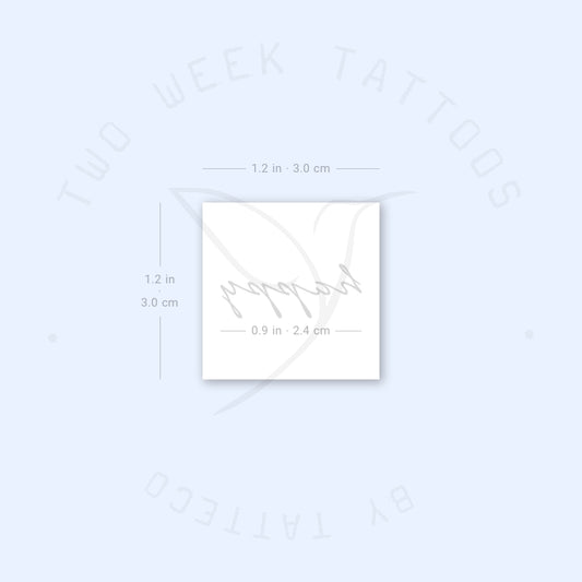 Happy Semi-Permanent Tattoo - Set of 2