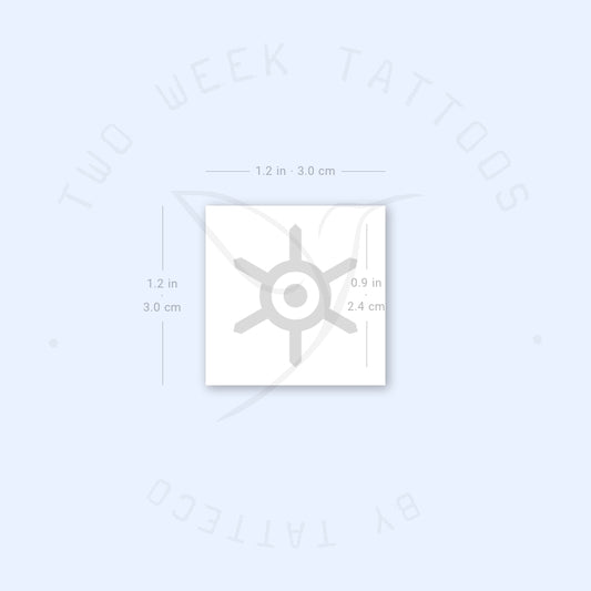 Tatuaje semipermanente del escudo de Tokio (juego de 2)