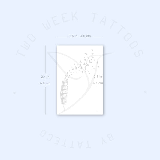 Birds Of A Feather Semi-Permanent Tattoo - Set of 2