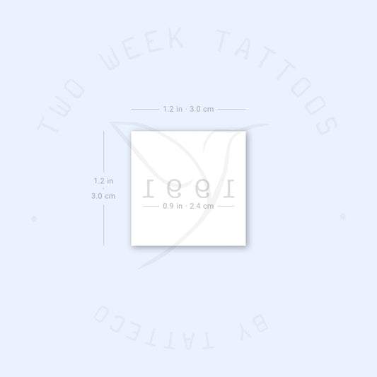 1991 Semi-Permanent Tattoo - Set of 2