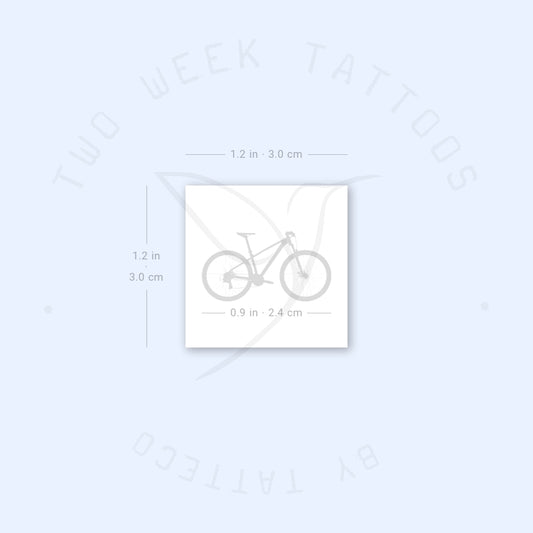 Tatuaje semipermanente de bicicleta de montaña (juego de 2)