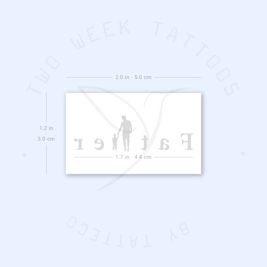 Father Semi-Permanent Tattoo - Set of 2