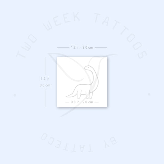 Brontosaurus Semi-Permanent Tattoo - Set of 2