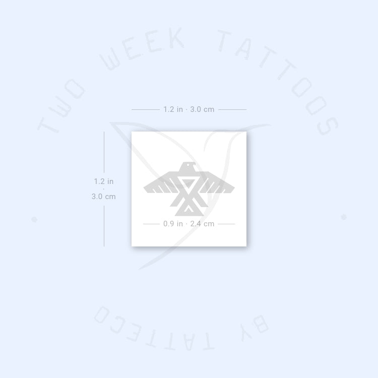 Anishinaabe Thunderbird SemiPermanent Tattoo Set of 2 Tatteco