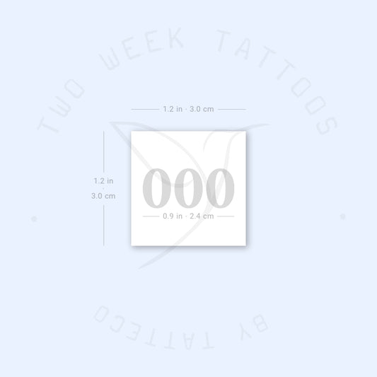 Tatuaje semipermanente 000 - Juego de 2