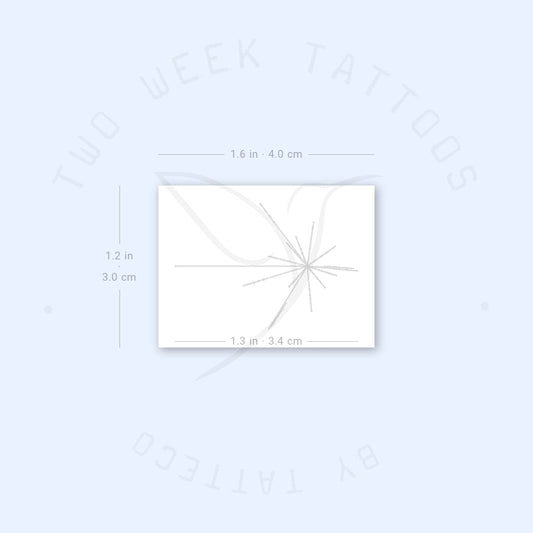 Tatuaje semipermanente de mapa de pulsar pequeño (juego de 2)