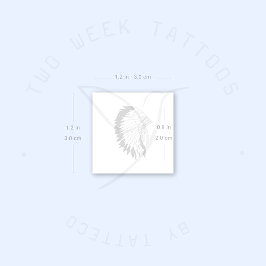 War Bonnet Semi-Permanent Tattoo - Set of 2