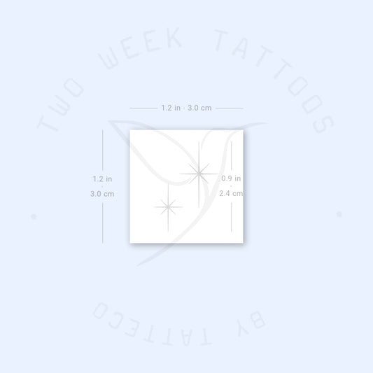 Shining Star Couple Semi-Permanent Tattoo - Set of 2