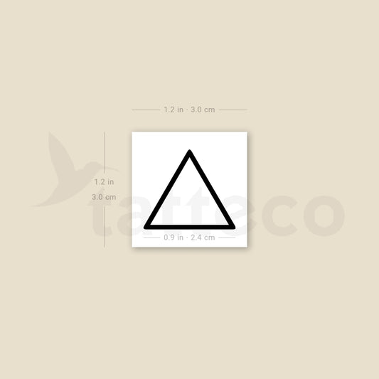 Fire Alchemy Symbol Temporary Tattoo - Set of 3