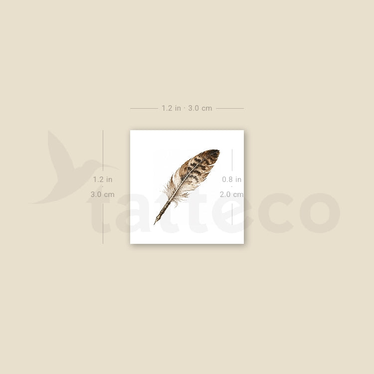 Quill Temporary Tattoo - Set of 3