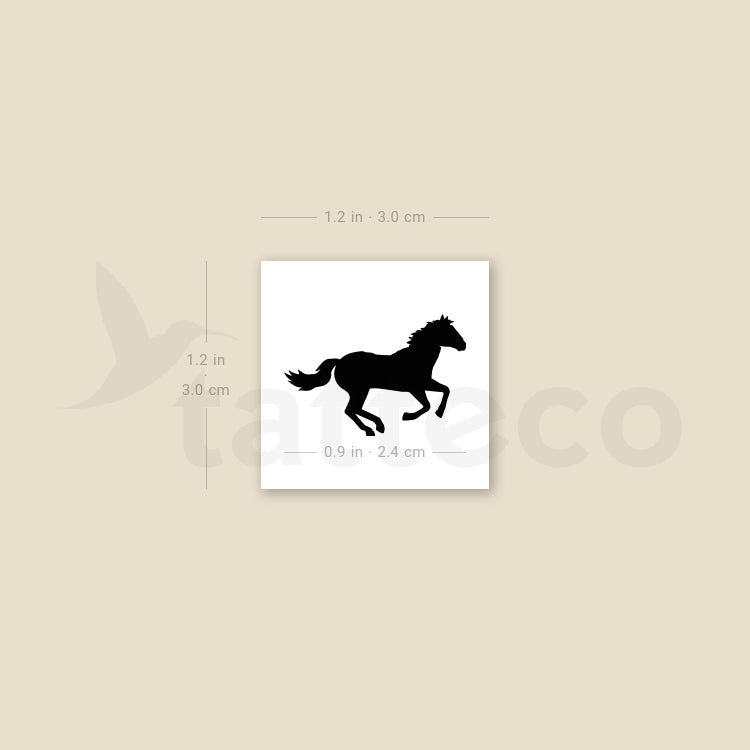 Horse Temporary Tattoo - Set of 3