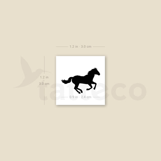 Horse Temporary Tattoo - Set of 3
