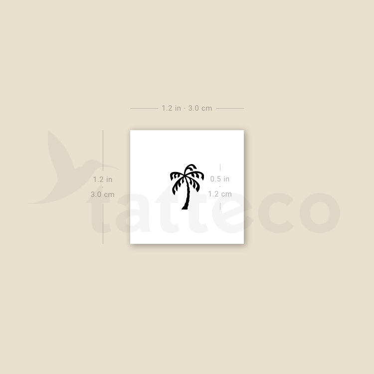 Tiny Palm Temporary Tattoo - Set of 3
