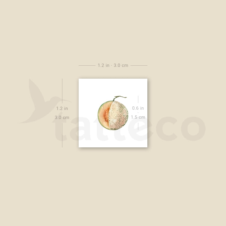 Melon Temporary Tattoo - Set of 3