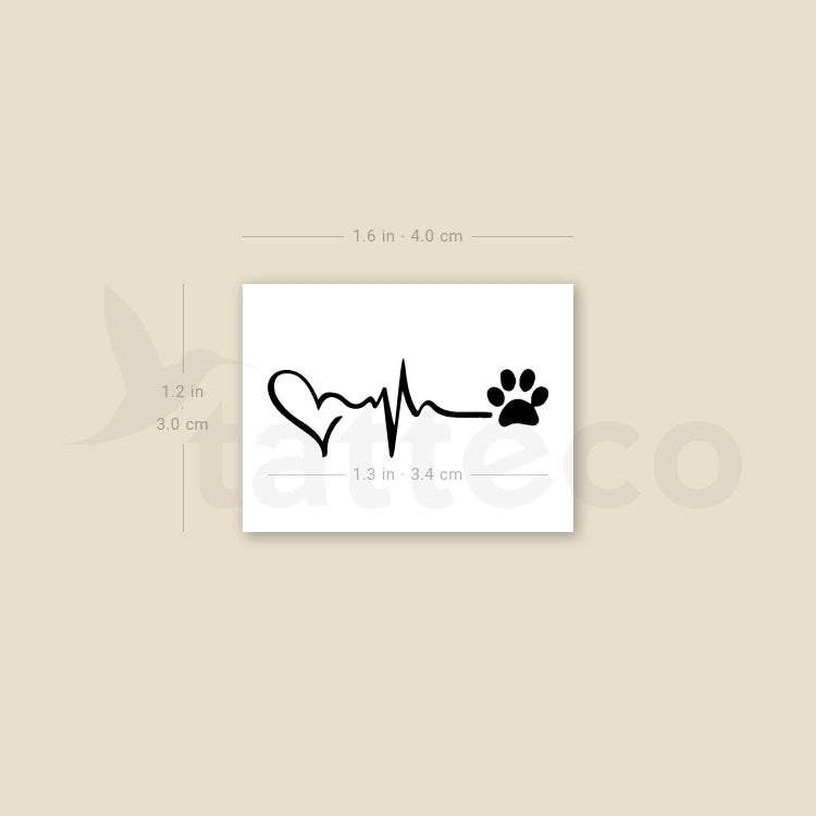 Love Hope Love Temporary Tattoo - Set of 3