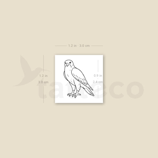 Falcon Temporary Tattoo - Set of 3