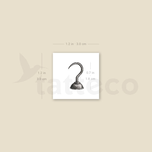 Hook Temporary Tattoo - Set of 3