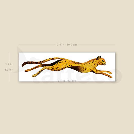 Tatuaje temporal de leopardo de Ann Lilya (juego de 3)
