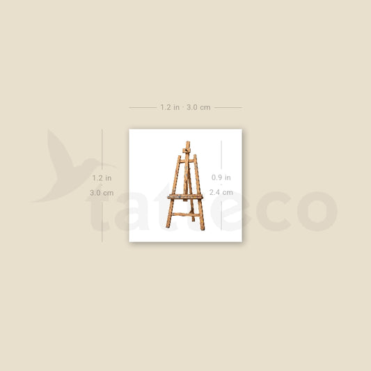 Easel Temporary Tattoo - Set of 3