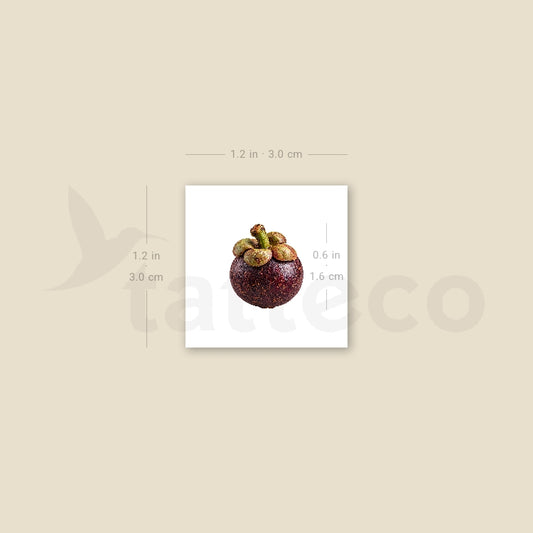 Little Mangosteen Temporary Tattoo - Set of 3