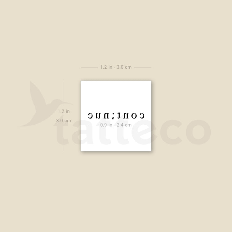 Continue Temporary Tattoo - Set of 3
