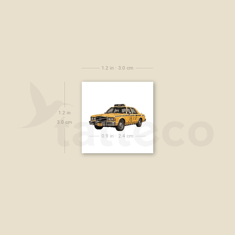 NYC Taxi Temporary Tattoo - Set of 3