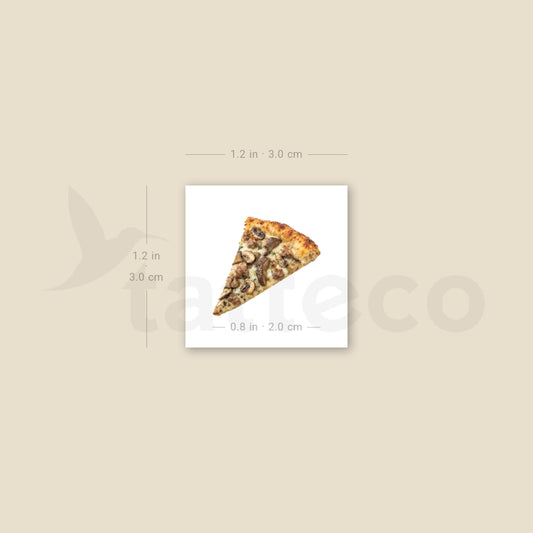 Pizza Boscaiola Temporary Tattoo - Set of 3
