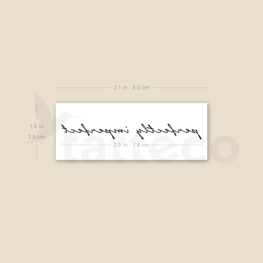 Perfectly Imperfect Temporary Tattoo - Set of 3
