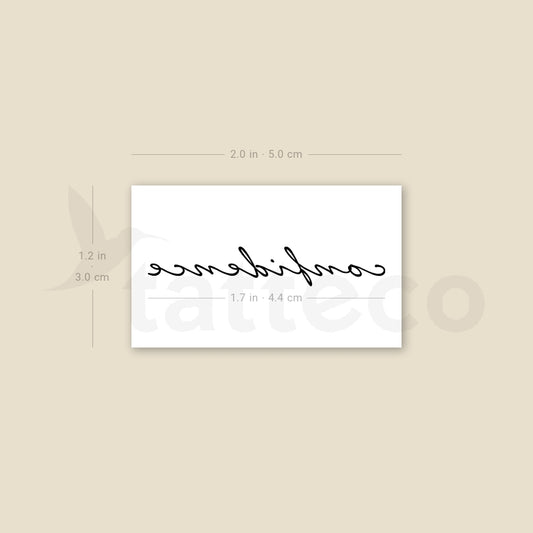 Confidence Temporary Tattoo - Set of 3