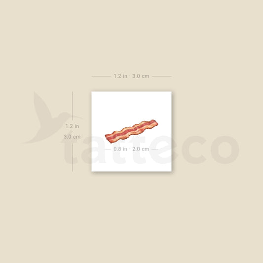 Bacon Temporary Tattoo - Set of 3