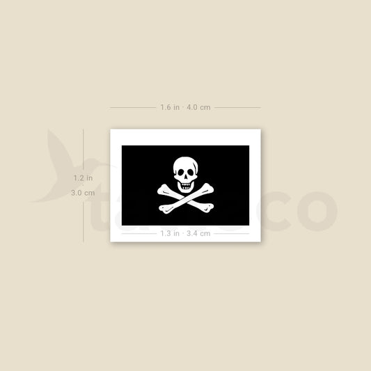 Jolly Roger Temporary Tattoo - Set of 3