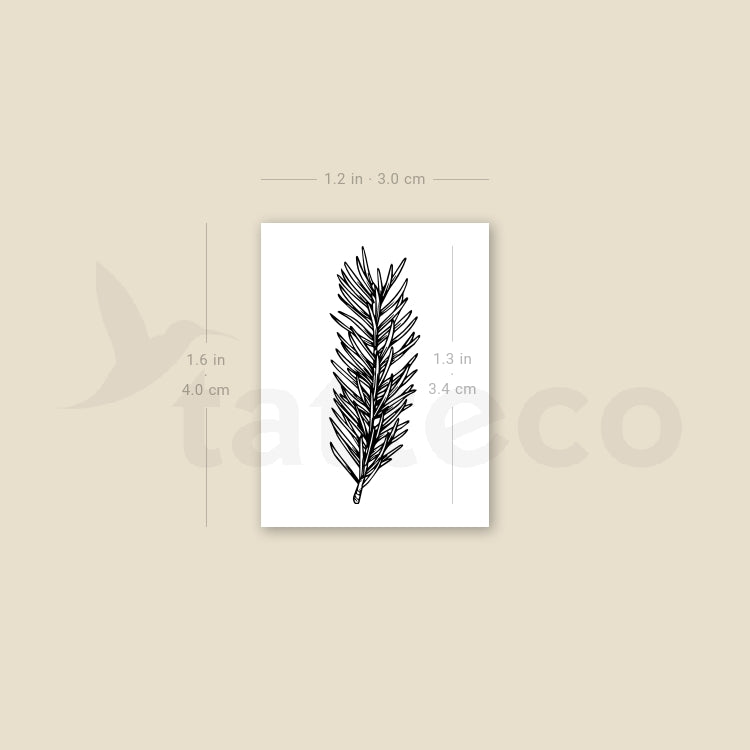 Rosemary Temporary Tattoo - Set of 3
