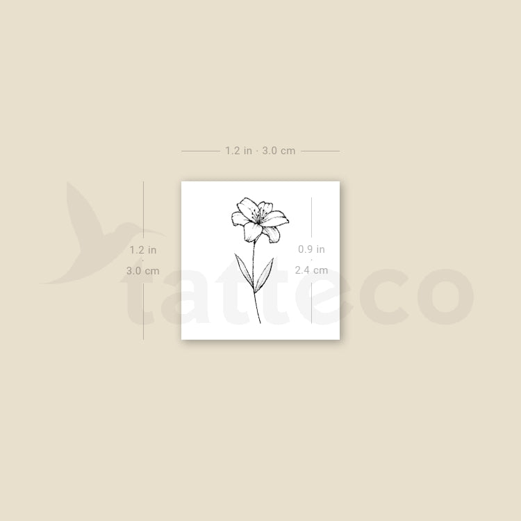 Lily Temporary Tattoo - Set of 3