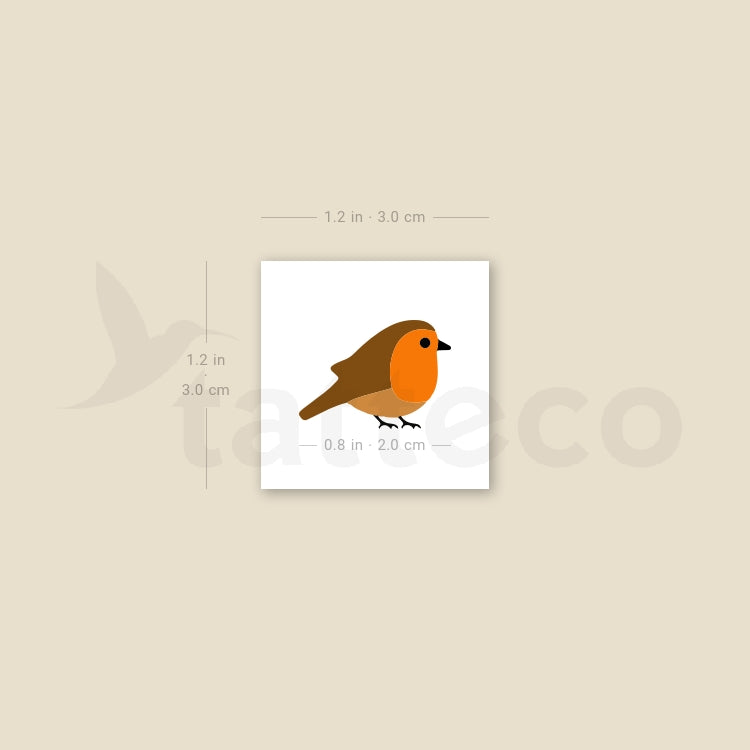 Robin Temporary Tattoo - Set of 3
