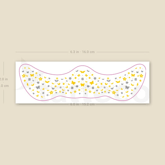 Butterfly Freckles Temporary Tattoo - Set of 3