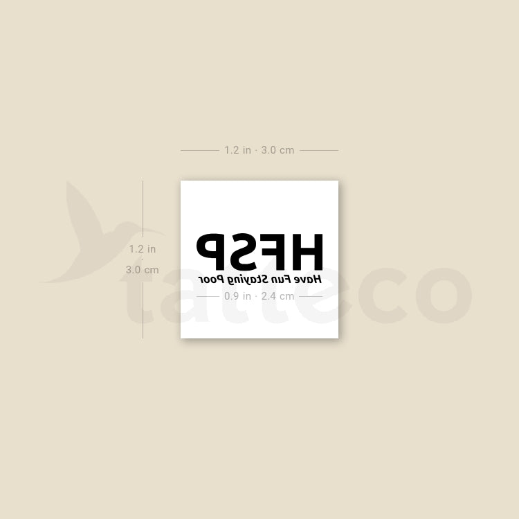 HFSP Temporary Tattoo - Set of 3