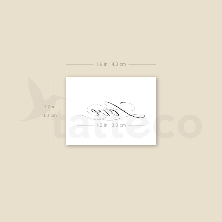 Love By Stefano Mazza Temporary Tattoo - Set of 3
