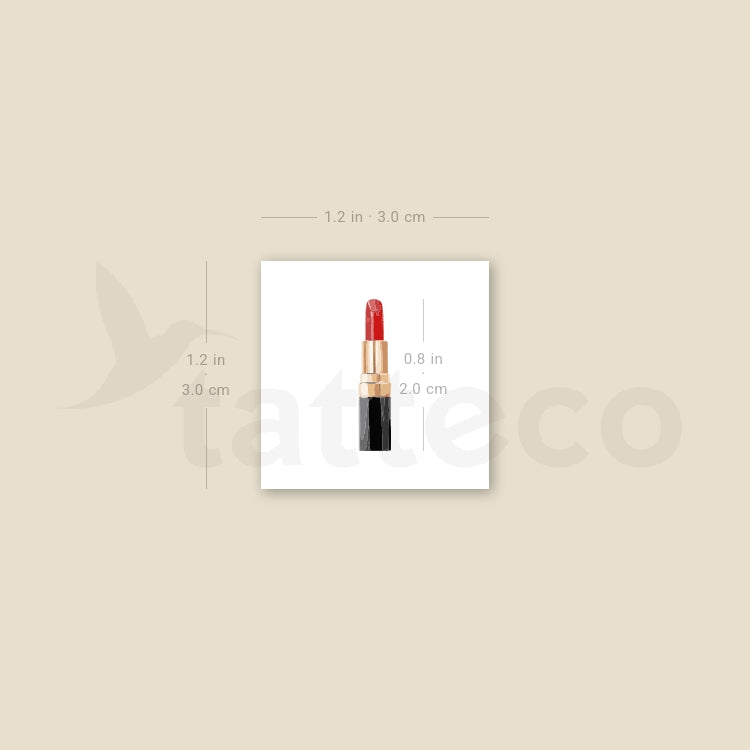 Lipstick Temporary Tattoo - Set of 3