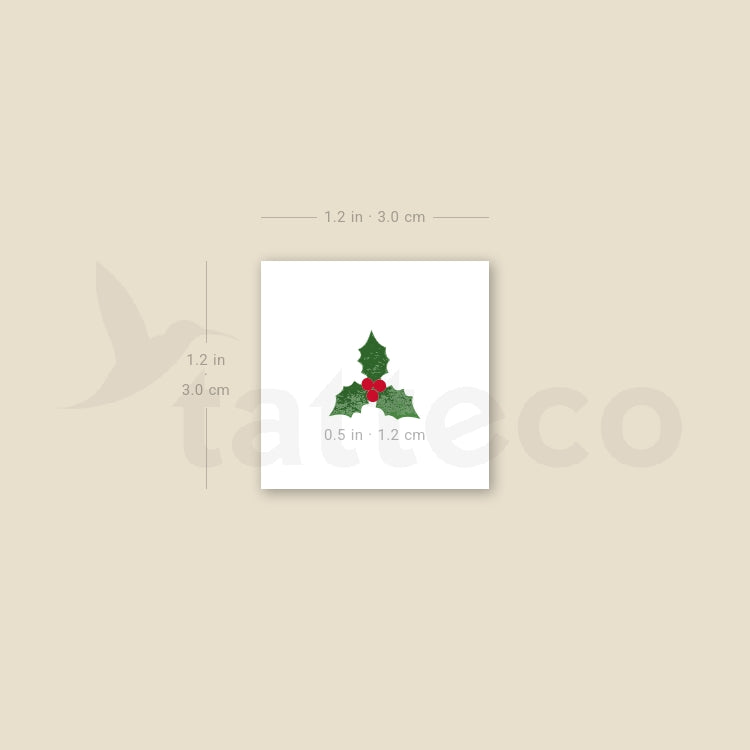 Holly Temporary Tattoo - Set of 3