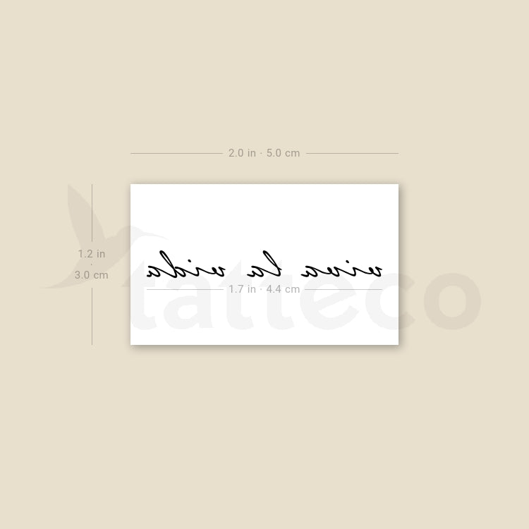 Viva La Vida Temporary Tattoo - Set of 3
