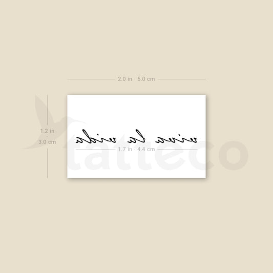 Tatuaje temporal Viva La Vida - Juego de 3